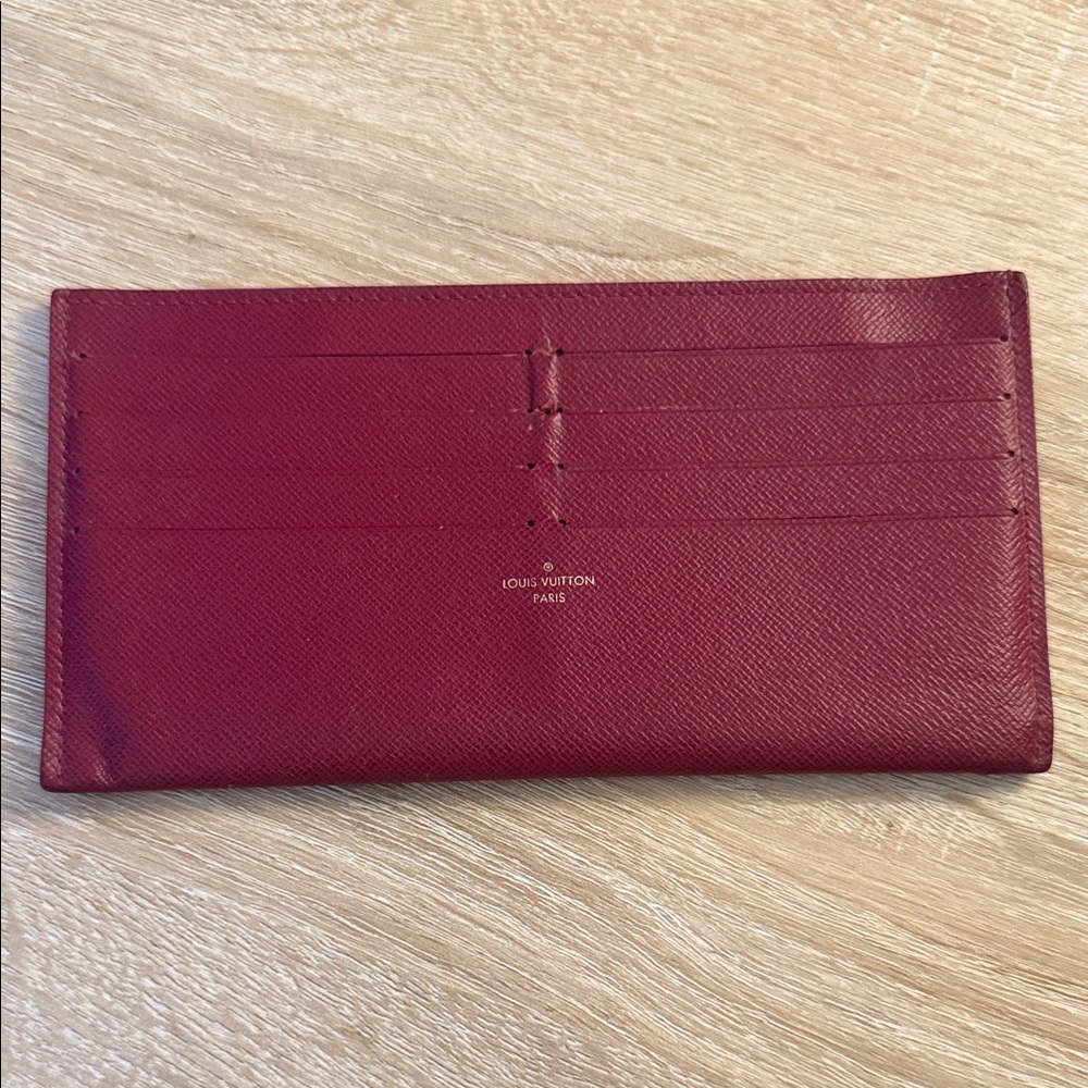 Louis Vuitton Felice Pouchette Card Holder Insert Burgundy Leather Organizer